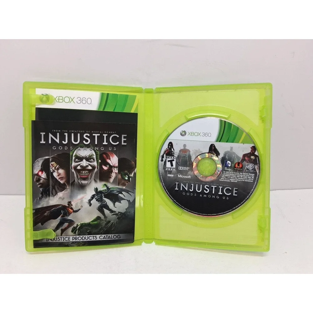Injustice Gods Among Us Xbox 360 DC Comics Fighting Game Complete with Manual
